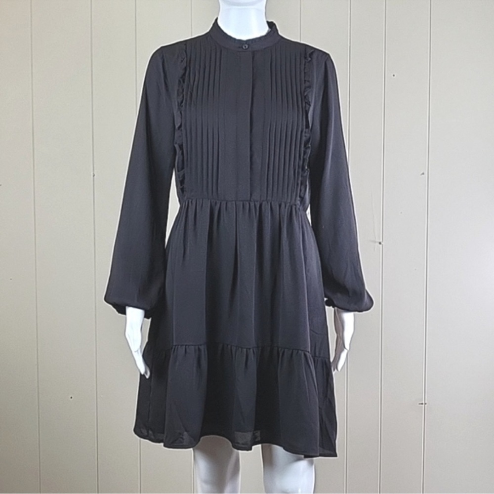 J. Crew Mercantile Ruffle Pintuck Dress - Picture 2 of 14
